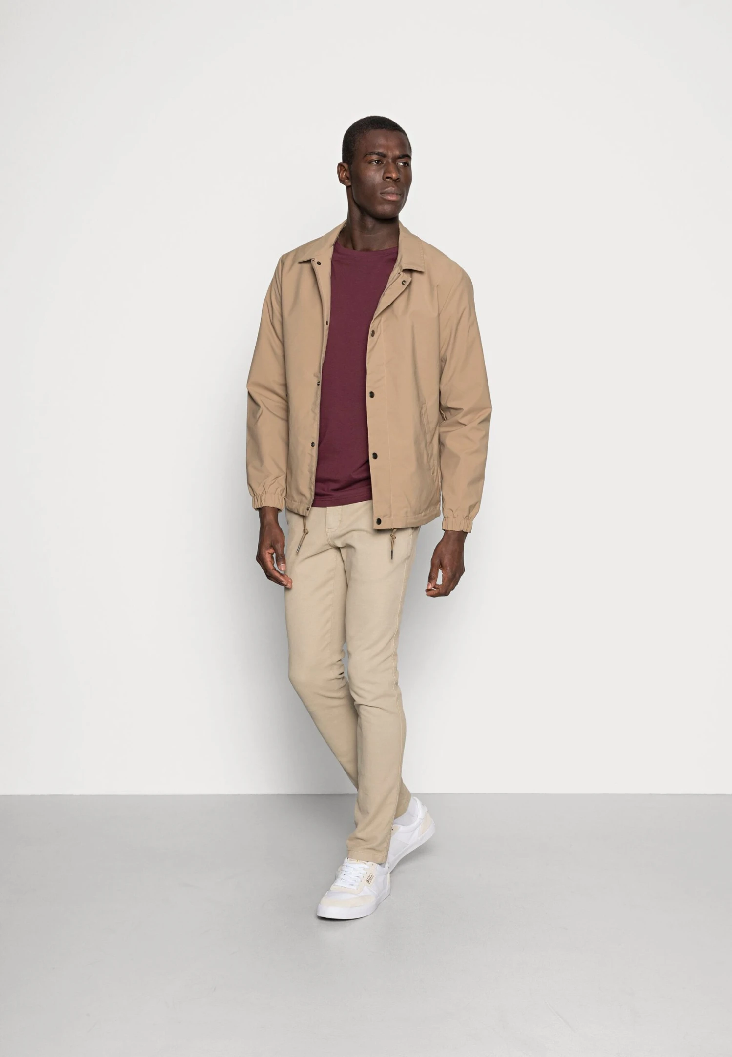 Pier One 2 Pack - T-Shirt Basic - Bordeaux 3 Pier One 2 Pack - T-Shirt Basic - Bordeaux