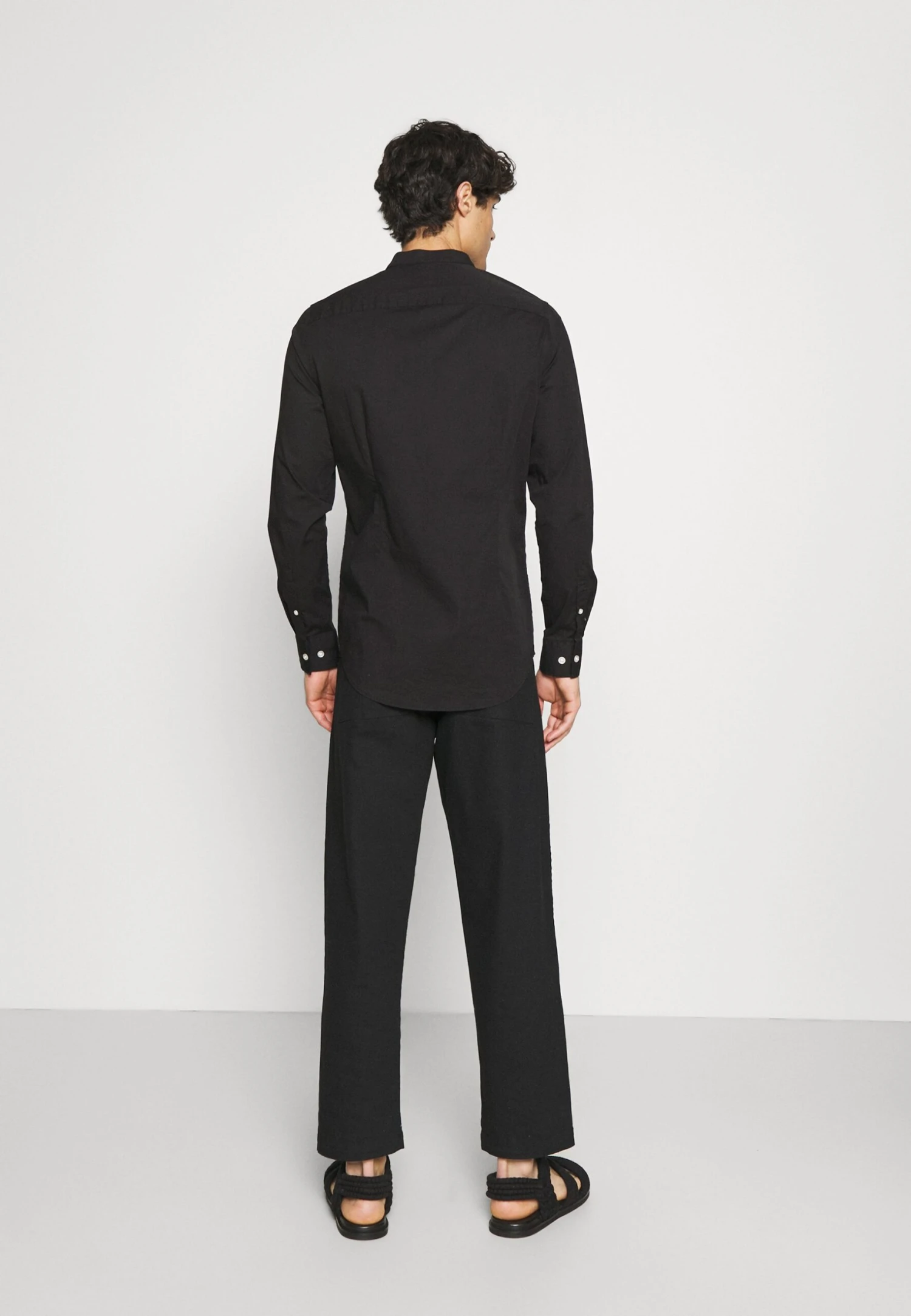 Pier One Muscle Fit Stand- Overhemd - Black 5 Pier One Muscle Fit Stand- Overhemd - Black - Afbeelding 3
