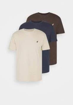 Pier One 3 Pack - T-Shirt Basic - Dark Blue/Beige/Dark Brown 14 Pier One 3 Pack - T-Shirt Basic - Dark Blue/Beige/Dark Brown -Pier One 0ff326bc8c55447a9774470285a7df1e