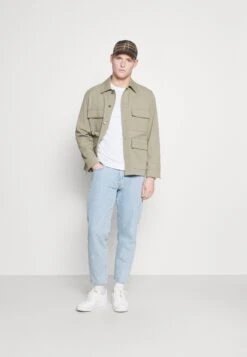 Pier One 5 Pack - Longsleeve - White/Dark Blu/Grey