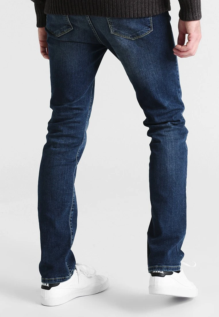 Pier One Straight Leg Jeans - Washed Dark Blue 5 Pier One Straight Leg Jeans - Washed Dark Blue - Afbeelding 3