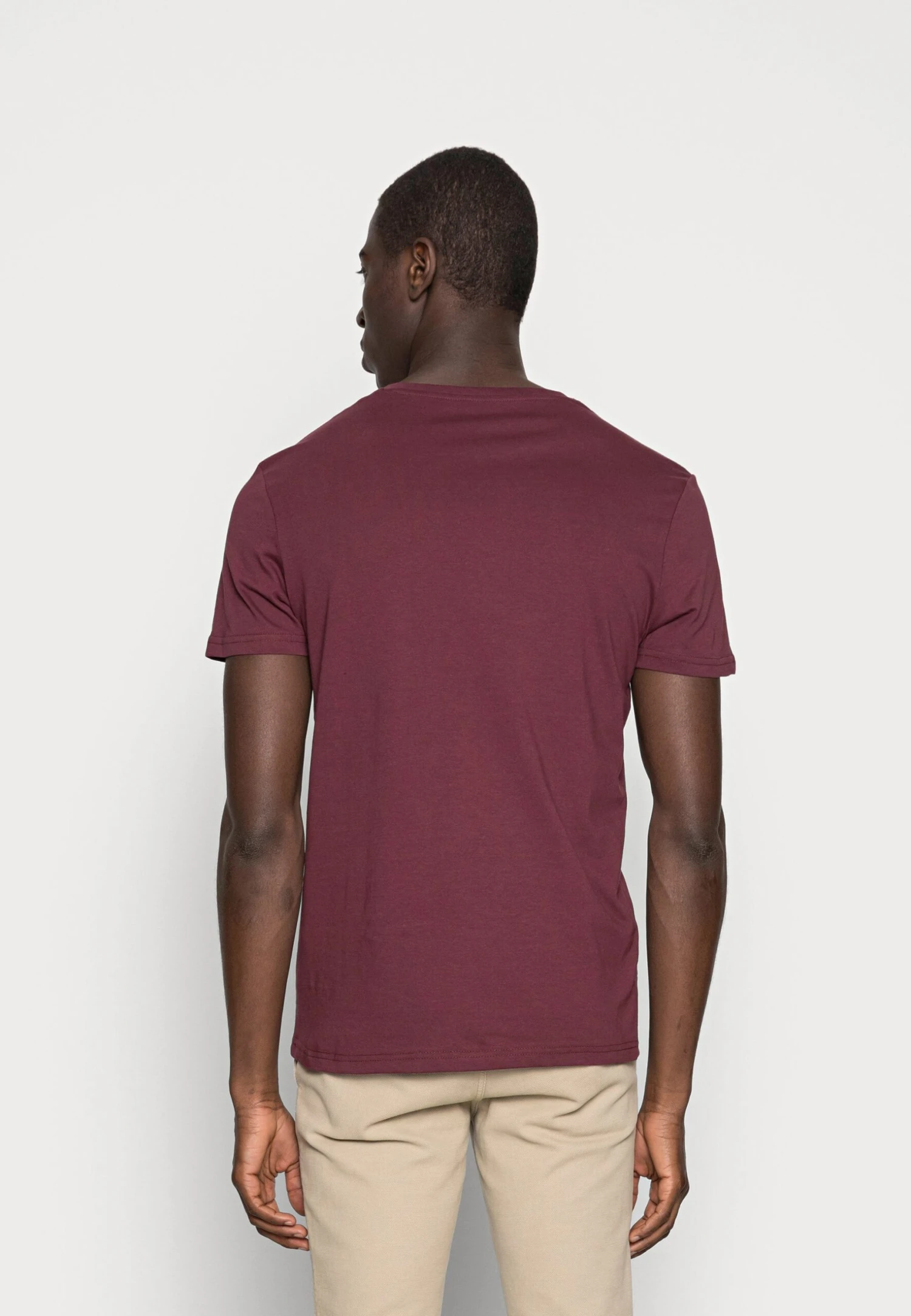 Pier One 2 Pack - T-Shirt Basic - Bordeaux 5 Pier One 2 Pack - T-Shirt Basic - Bordeaux - Afbeelding 3