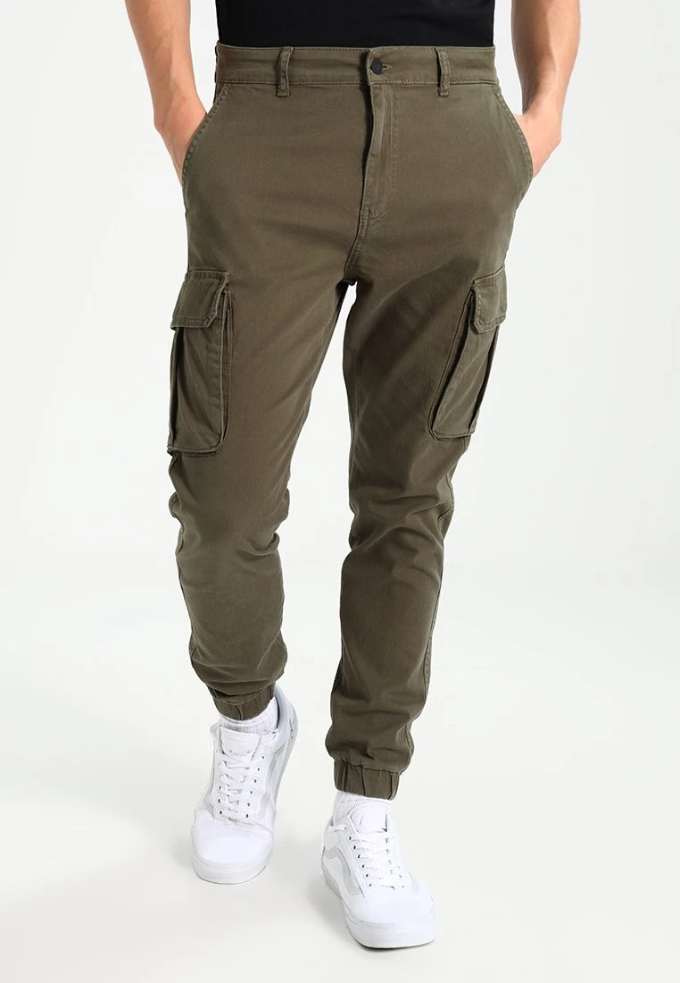 Pier One Cuffed Skinny Trouser- Cargobroek - Khaki 3 Pier One Cuffed Skinny Trouser- Cargobroek - Khaki