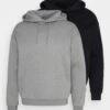 Pier One 2 Pack - Hoodie - Black/Mottled Grey -Pier One 3c1e4615af394a0ca826633c656dfac4