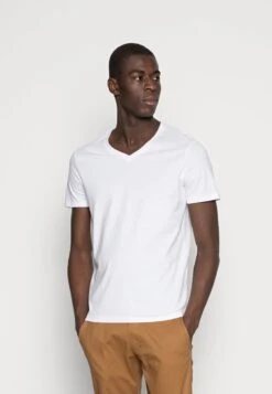 Pier One 5 Pack - T-Shirt Basic - White/Blue/Black -Pier One 3df2d94d0471423c82664c71fc36e1ca