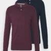 Pier One 2 Pack - Poloshirt - Bordeaux/Dark Blue -Pier One 3f434e0c318b4531bbab1dd44fe0092a