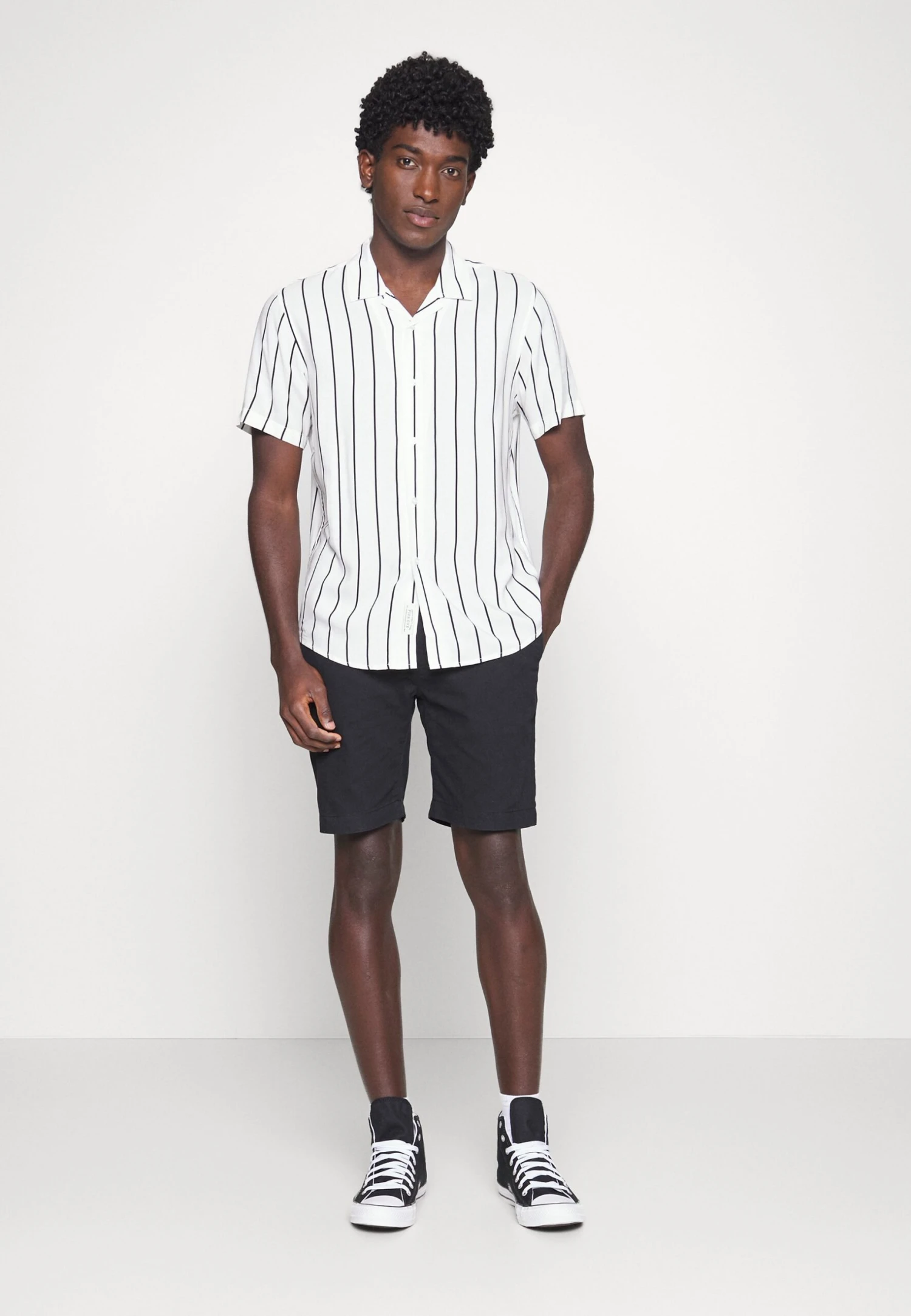 Pier One 2 Pack - Overhemd - Black/White 4 Pier One 2 Pack - Overhemd - Black/White - Afbeelding 2