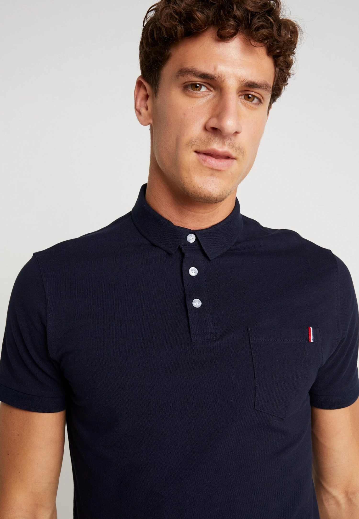 Pier One Tricolore Trim- Poloshirt - Dark Blue 8 Pier One Tricolore Trim- Poloshirt - Dark Blue - Afbeelding 6