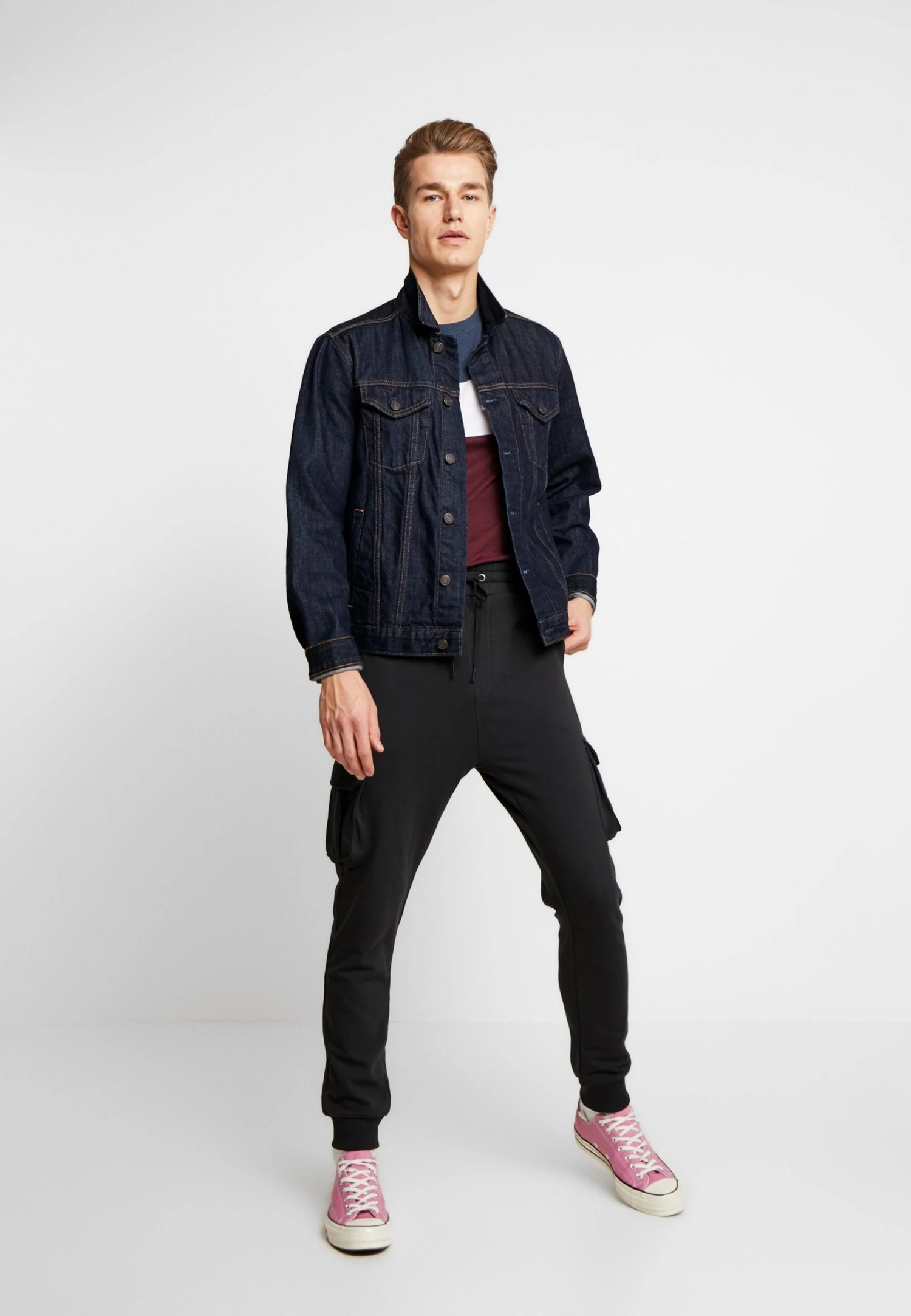 Pier One T-Shirt Print - Bordeaux / Dark Blue 4 Pier One T-Shirt Print - Bordeaux / Dark Blue - Afbeelding 2