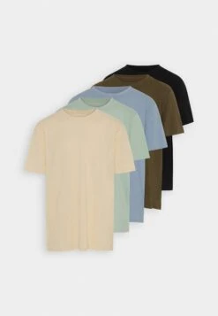 Pier One 5 Pack - T-Shirt Basic - Mint/Off-White/Khaki 19 Pier One 5 Pack - T-Shirt Basic - Mint/Off-White/Khaki -Pier One 5b5778993dfc4612b1bc7d2cac39f5f3