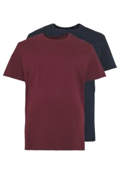 Pier One 2 Pack - T-Shirt Basic - Dark Blue/Bordeaux -Pier One 5ca9e549eb7442b1ada1ae81856f1fde