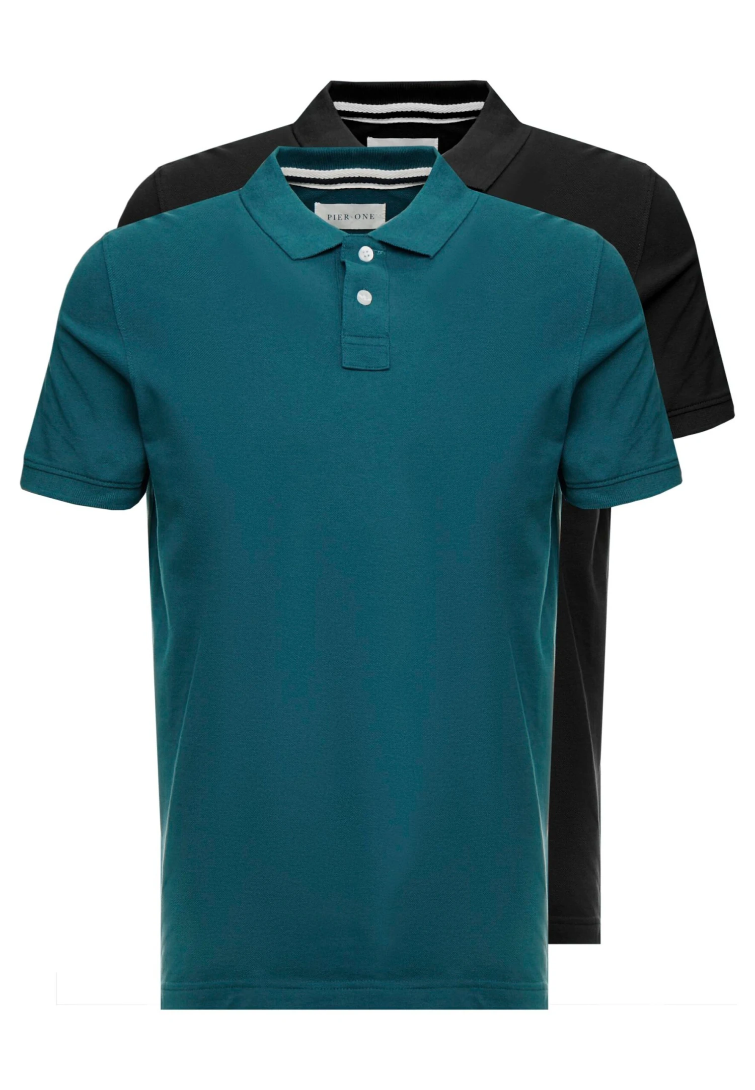 Pier One 2 Pack - Poloshirt - Petrol/Black 7 Pier One 2 Pack - Poloshirt - Petrol/Black - Afbeelding 5