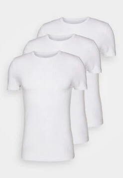 Pier One 3 Pack Muscle Fit- T-Shirt Basic - White -Pier One 74e6dafee9a04fa989c9d0d0b4d2897f