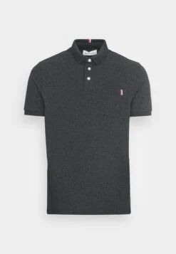 Pier One Tricolore Trim- Poloshirt - Dark Grey -Pier One 80bdca5a0d1d4cb0ad06545a06debc52