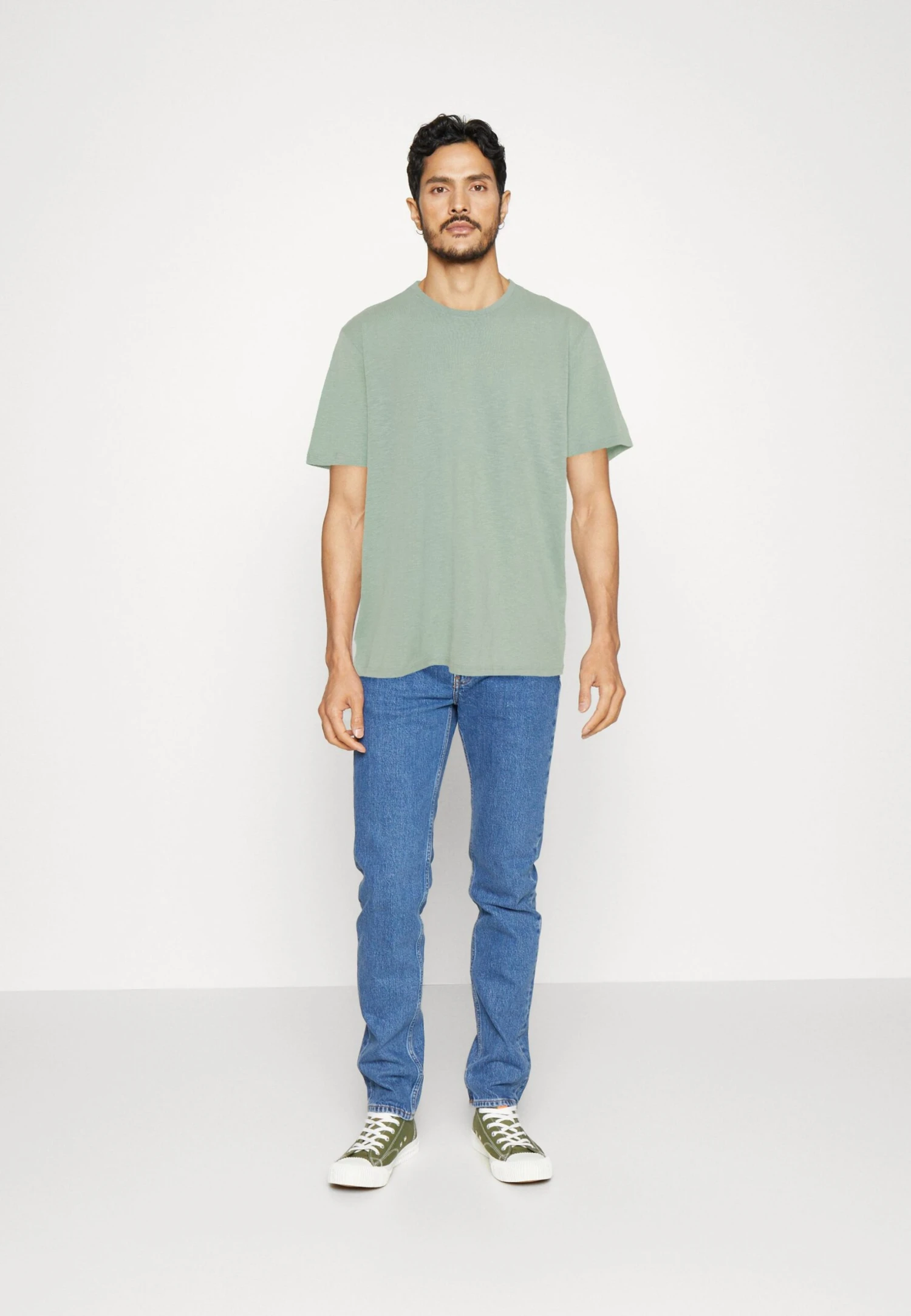 Pier One 5 Pack - T-Shirt Basic - Mint/Off-White/Khaki 3 Pier One 5 Pack - T-Shirt Basic - Mint/Off-White/Khaki