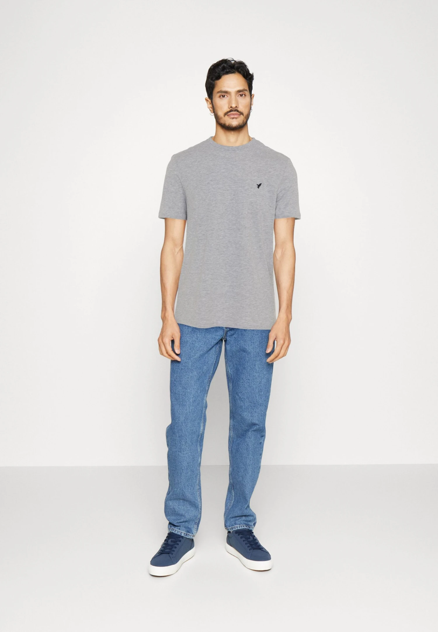 Pier One 3 Pack - T-Shirt Basic - Mottled Light Grey/Pink/Black 3 Pier One 3 Pack - T-Shirt Basic - Mottled Light Grey/Pink/Black