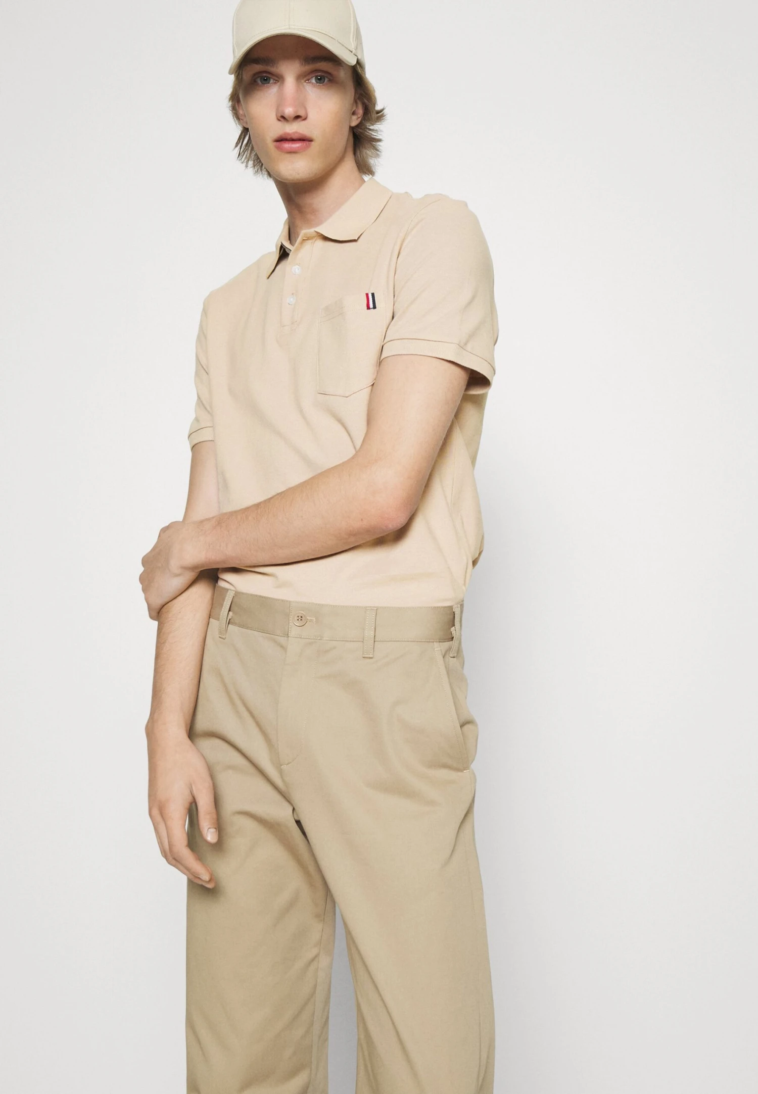 Pier One Tricolore Trim- Poloshirt - Beige 6 Pier One Tricolore Trim- Poloshirt - Beige - Afbeelding 4