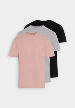 Pier One 3 Pack - T-Shirt Basic - Mottled Light Grey/Pink/Black 15 Pier One 3 Pack - T-Shirt Basic - Mottled Light Grey/Pink/Black -Pier One 99867f7702c549b5b66de9a87bff9eae