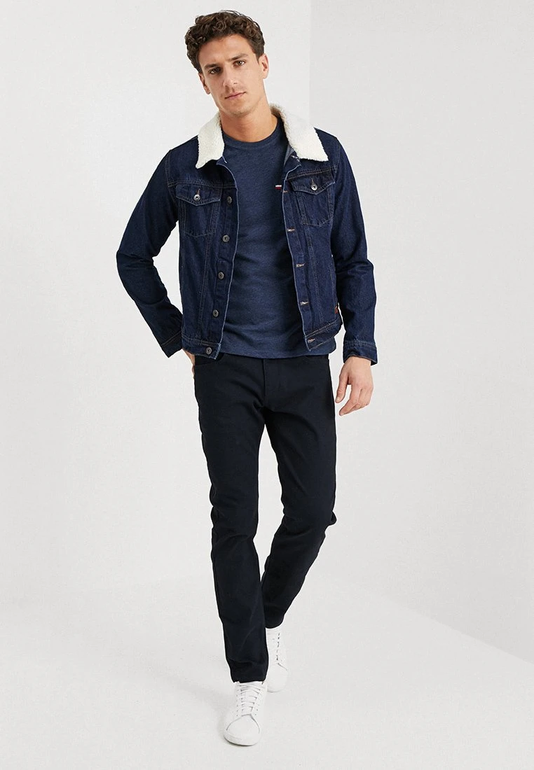 Pier One T-Shirt Basic - Mottled Dark Blue 4 Pier One T-Shirt Basic - Mottled Dark Blue - Afbeelding 2