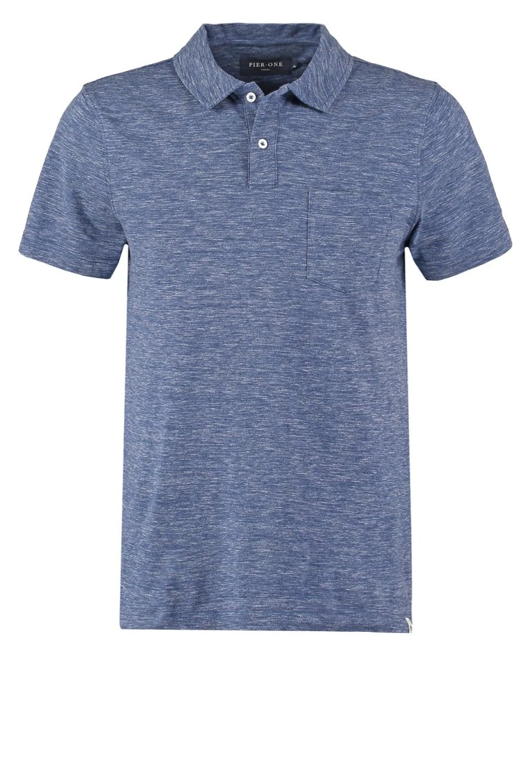 Pier One Poloshirt - Blue Melange 7 Pier One Poloshirt - Blue Melange - Afbeelding 5