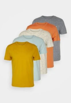 Pier One 5 Pack - T-Shirt Basic - Mottled Dark Blue/Yellow/Orange 16 Pier One 5 Pack - T-Shirt Basic - Mottled Dark Blue/Yellow/Orange -Pier One a9463ec31e2a480bba9bdea27879d063