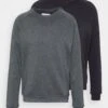Pier One 2 Pack - Sweater - Black/Mottled Dark Grey -Pier One aac32521ee404b7f82fed2b996d01930