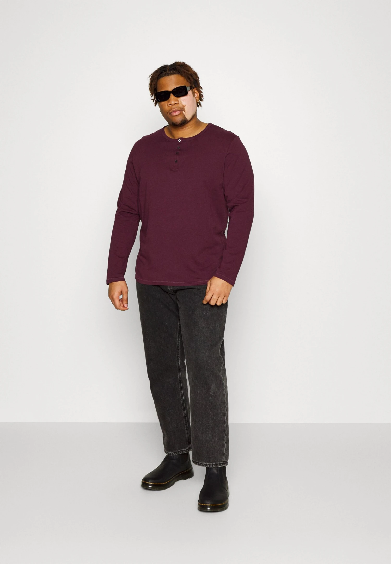 Pier One 2 Pack - Longsleeve - Dark Grey/Red 3 Pier One 2 Pack - Longsleeve - Dark Grey/Red