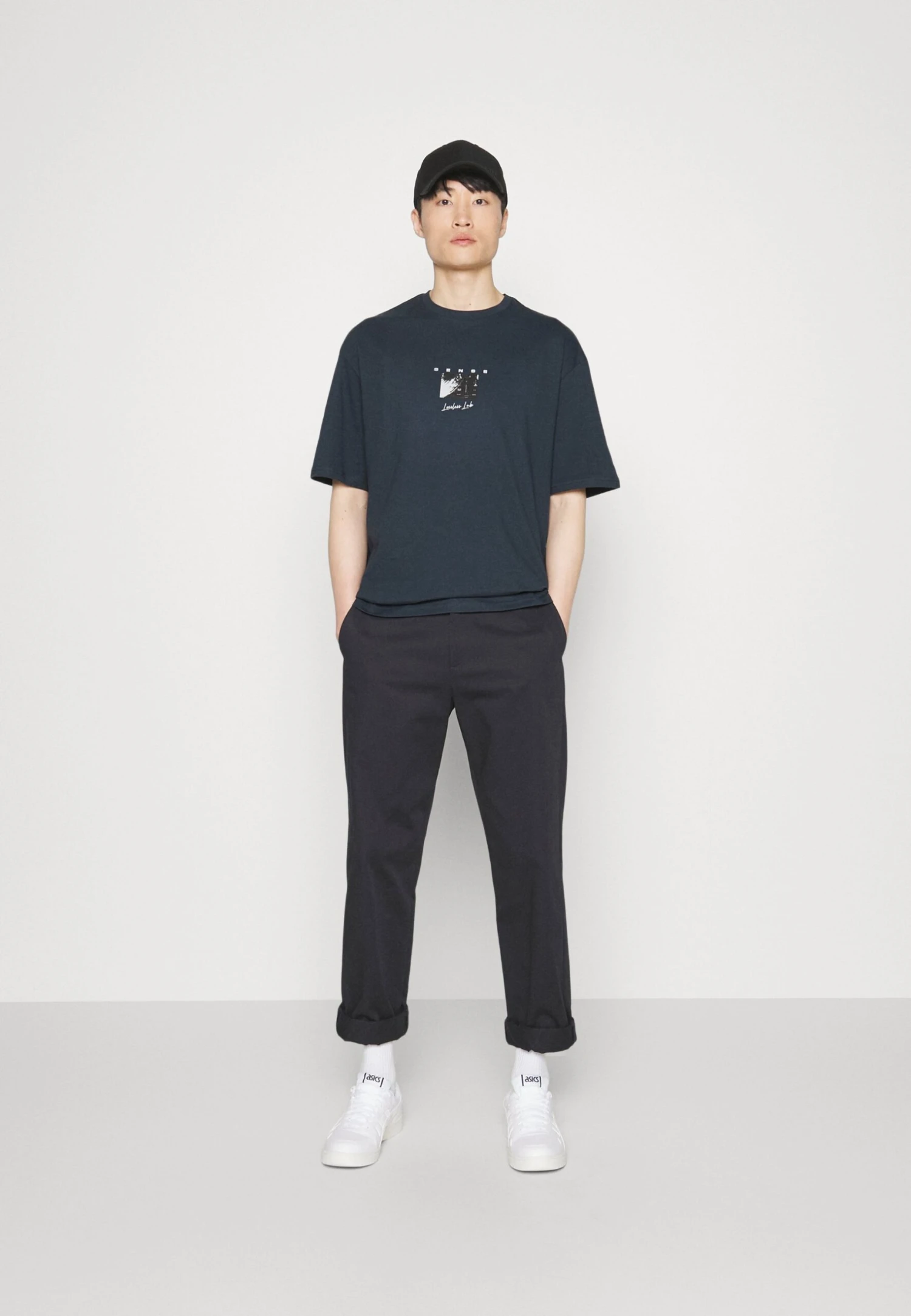 Pier One Sense Tee- T-Shirt Print - Dark Blue 4 Pier One Sense Tee- T-Shirt Print - Dark Blue - Afbeelding 2