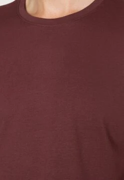 Pier One 5 Pack - T-Shirt Basic - Bordeaux/Light Grey/Brown -Pier One b3b82d7abcbb40a5b2a40e8096a778d2