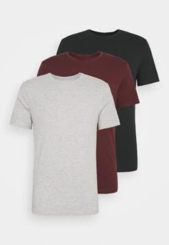 Pier One 3 Pack - T-Shirt Basic - Black/Grey/Bordeaux 18 Pier One 3 Pack - T-Shirt Basic - Black/Grey/Bordeaux -Pier One b4adf13b9960406cbe579058828ee383