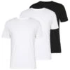 Pier One 3 Pack - T-Shirt Basic -Black/ White -Pier One b69b0ec69daa4c8da2ee7d52186771e5