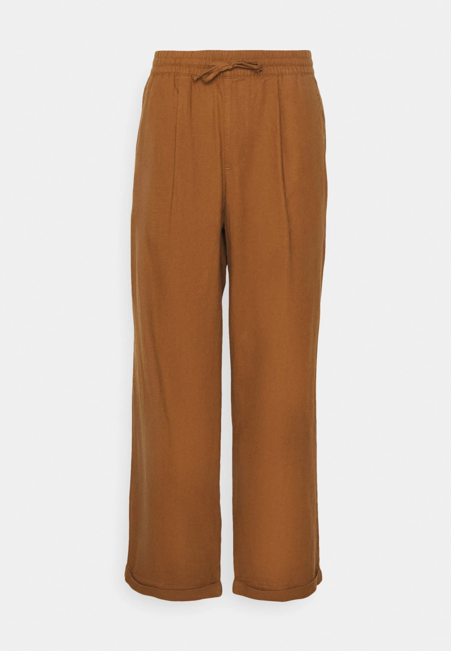 Pier One Drawcord Trousers Linen Blend - Broek - Brown 6 Pier One Drawcord Trousers Linen Blend - Broek - Brown - Afbeelding 4