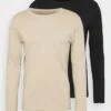 Pier One 2 Pack - Longsleeve - Beige/Black 2 Pier One 2 Pack - Longsleeve - Beige/Black -Pier One d533123e775a492083ca7a6095e3993b