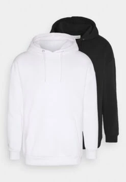 Pier One 2 Pack - Hoodie - White/Black -Pier One d667228052b44d8c954004e499e9df3b