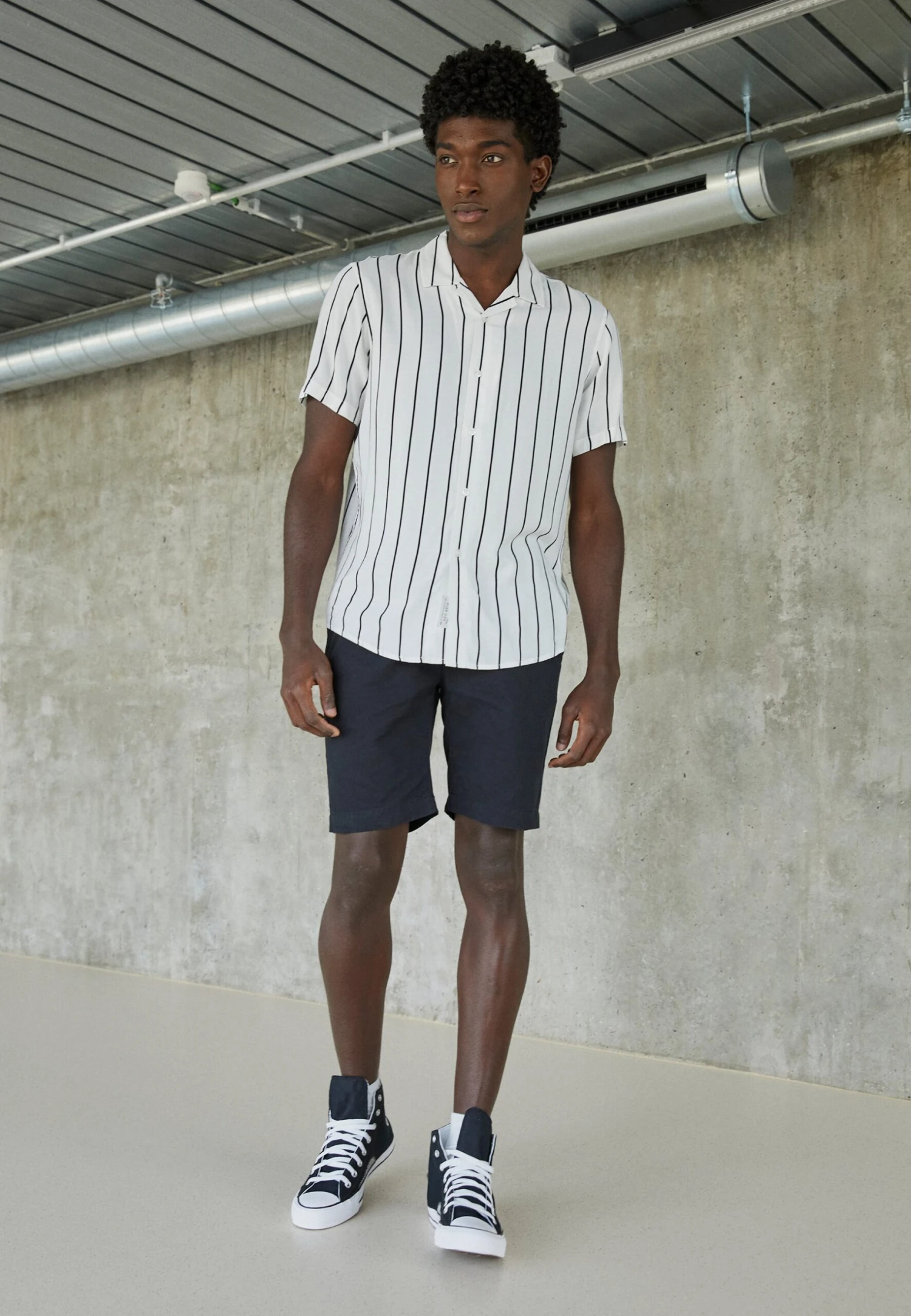 Pier One 2 Pack - Overhemd - Black/White 3 Pier One 2 Pack - Overhemd - Black/White