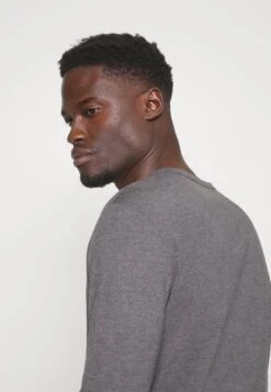 Pier One Longsleeve - Dark Grey Melange -Pier One dca7c9e513d947e8b4fb652aa8572f1f