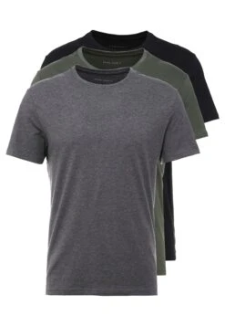 Pier One 3 Pack - T-Shirt Basic - Black/Grey/Green 14 Pier One 3 Pack - T-Shirt Basic - Black/Grey/Green -Pier One df840033a7f04afda15f16c48ba7762b