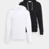Pier One 2 Pack - Hoodie - Black/White -Pier One e726b483d5314140af2c74486da6e1bb