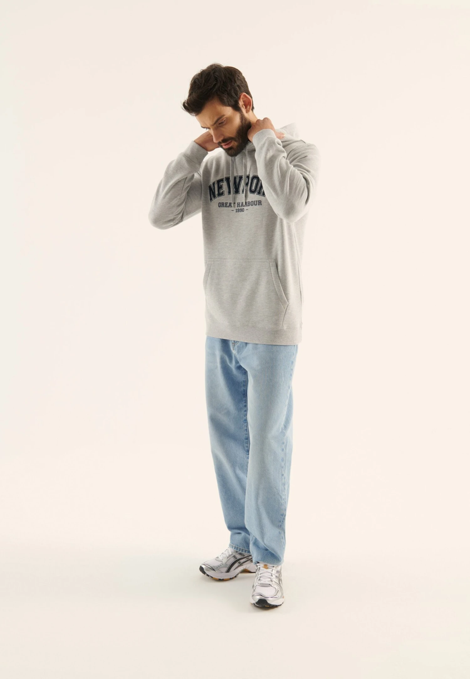 Pier One Sweater - Mottled Light Grey 4 Pier One Sweater - Mottled Light Grey - Afbeelding 2