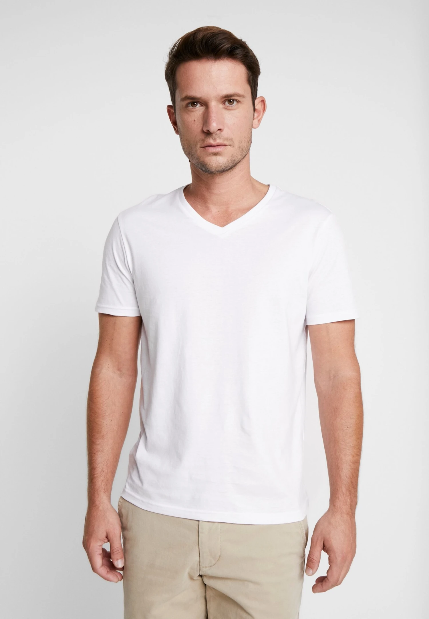 Pier One 3 Pack- T-Shirt Basic - White 4 Pier One 3 Pack- T-Shirt Basic - White - Afbeelding 2